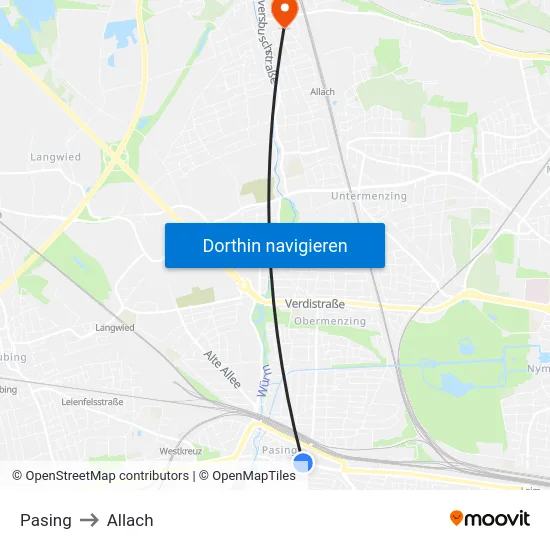 Pasing to Allach map