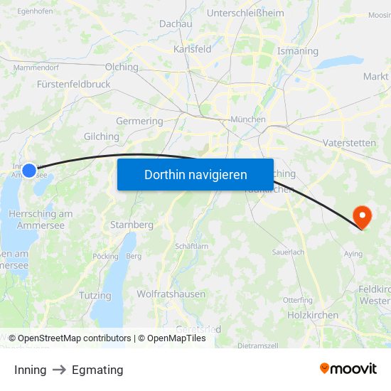 Inning to Egmating map