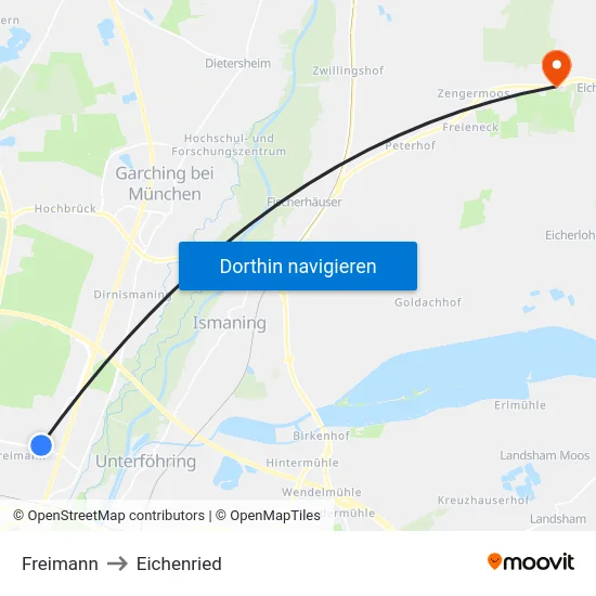 Freimann to Eichenried map