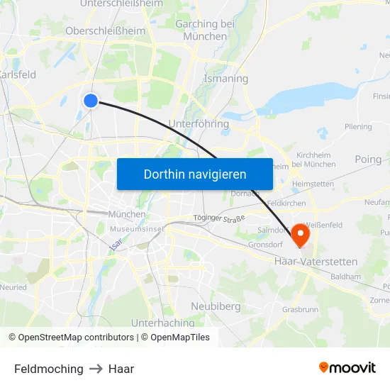 Feldmoching to Haar map