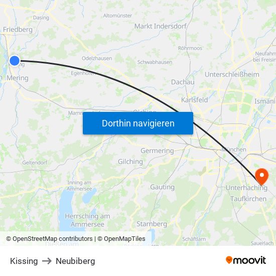 Kissing to Neubiberg map