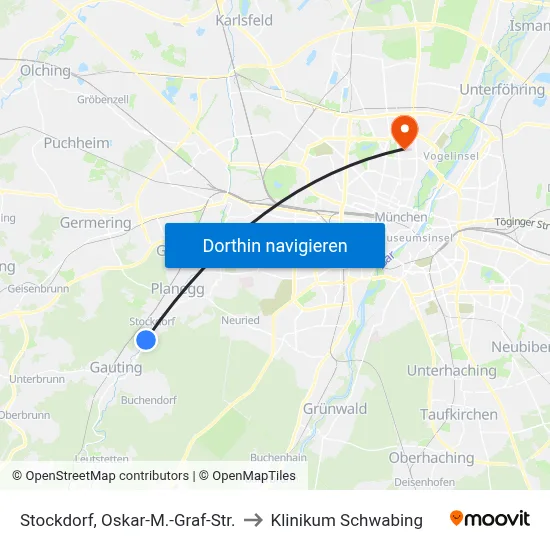 Stockdorf, Oskar-M.-Graf-Str. to Klinikum Schwabing map