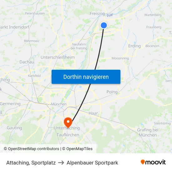 Attaching, Sportplatz to Alpenbauer Sportpark map