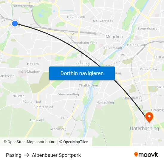 Pasing to Alpenbauer Sportpark map