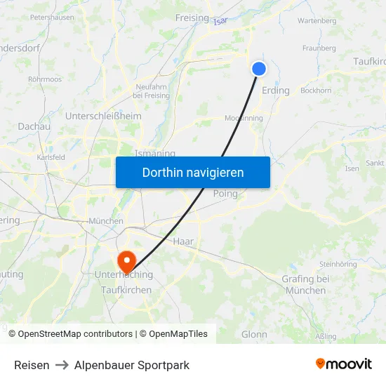 Reisen to Alpenbauer Sportpark map