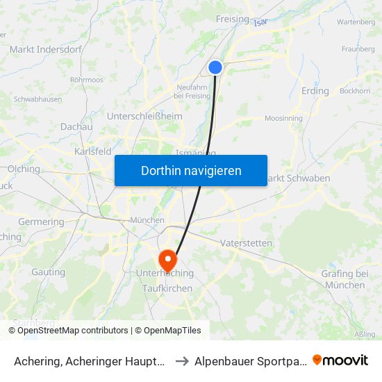 Achering, Acheringer Hauptstr. to Alpenbauer Sportpark map