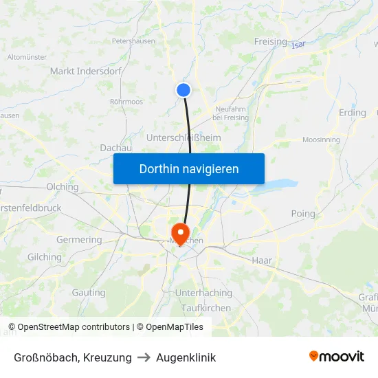 Großnöbach, Kreuzung to Augenklinik map