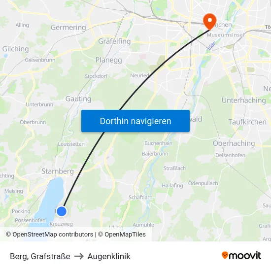 Berg, Grafstraße to Augenklinik map