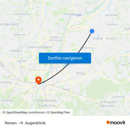 Reisen to Augenklinik map