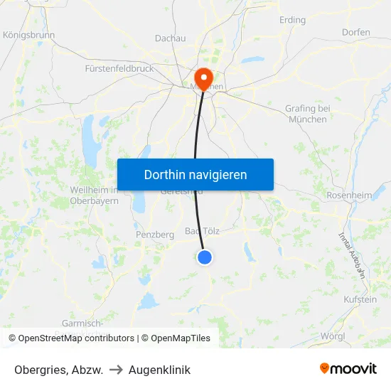 Obergries, Abzw. to Augenklinik map