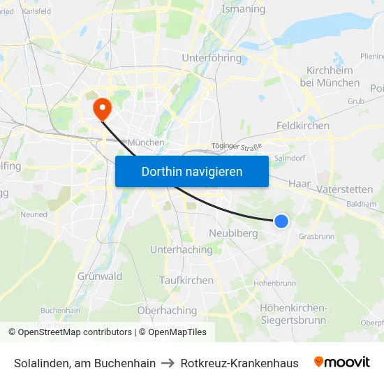 Solalinden, am Buchenhain to Rotkreuz-Krankenhaus map