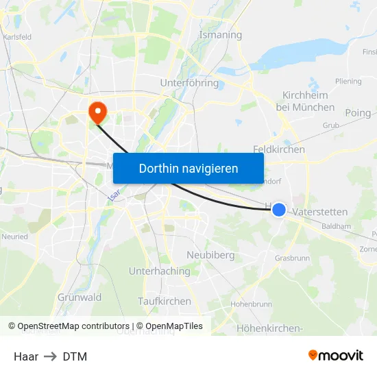 Haar to DTM map