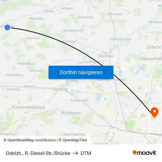 Odelzh., R.-Diesel-Str./Brücke to DTM map