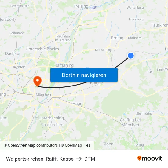 Walpertskirchen, Raiff.-Kasse to DTM map