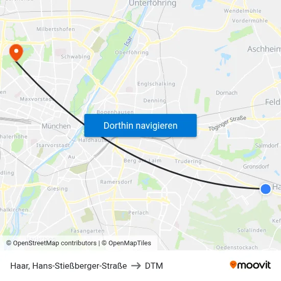 Haar, Hans-Stießberger-Straße to DTM map