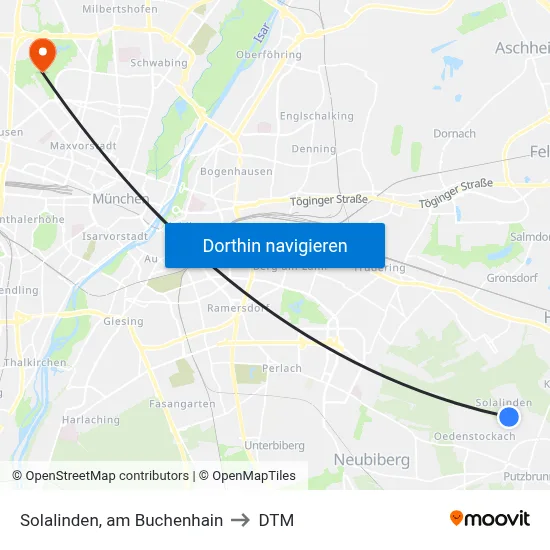Solalinden, am Buchenhain to DTM map