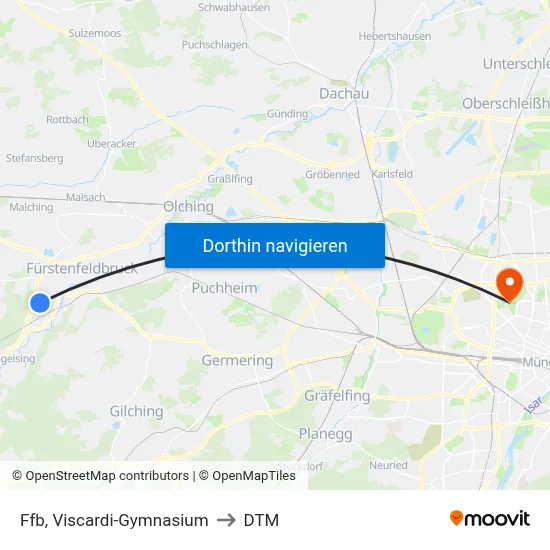 Ffb, Viscardi-Gymnasium to DTM map
