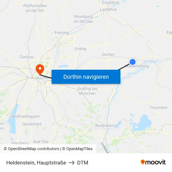 Heldenstein, Hauptstraße to DTM map