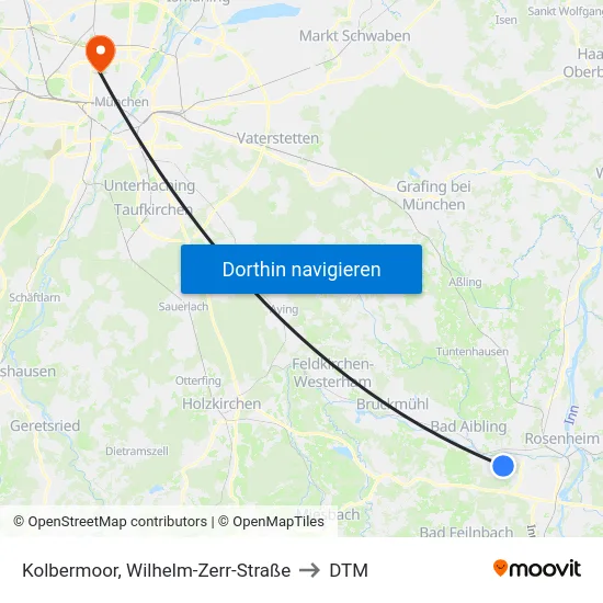 Kolbermoor, Wilhelm-Zerr-Straße to DTM map