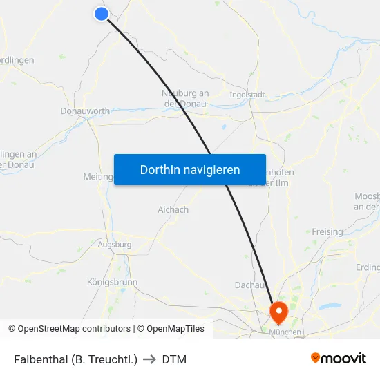 Falbenthal (B. Treuchtl.) to DTM map