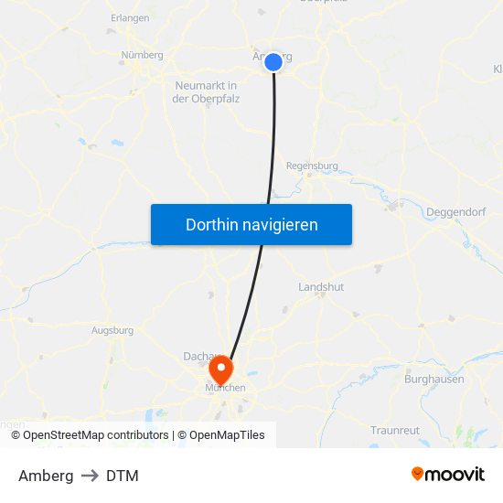 Amberg to DTM map