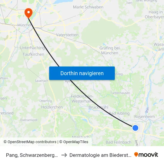 Pang, Schwarzenbergstr. to Dermatologie am Biederstein map