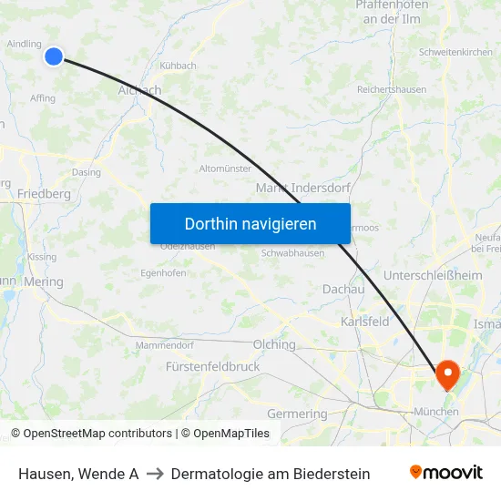 Hausen, Wende A to Dermatologie am Biederstein map