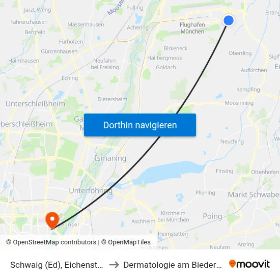 Schwaig (Ed), Eichenstraße to Dermatologie am Biederstein map