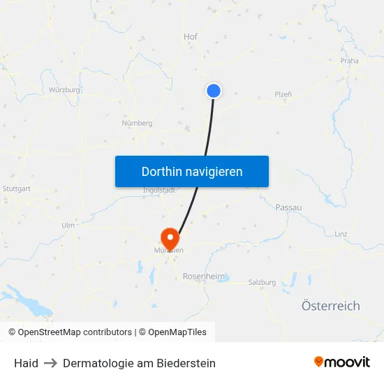 Haid to Dermatologie am Biederstein map