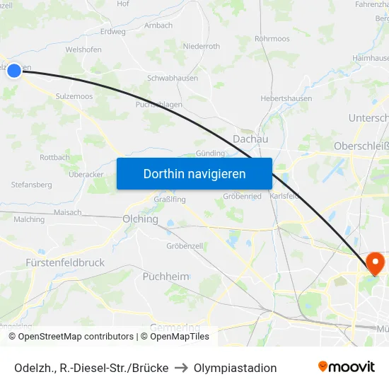 Odelzh., R.-Diesel-Str./Brücke to Olympiastadion map