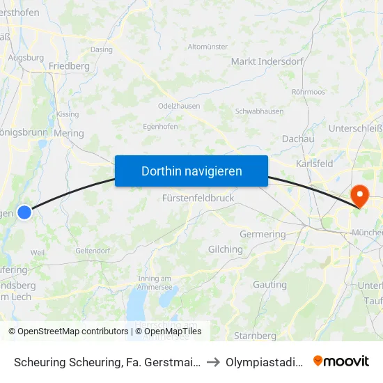 Scheuring Scheuring, Fa. Gerstmaier to Olympiastadion map