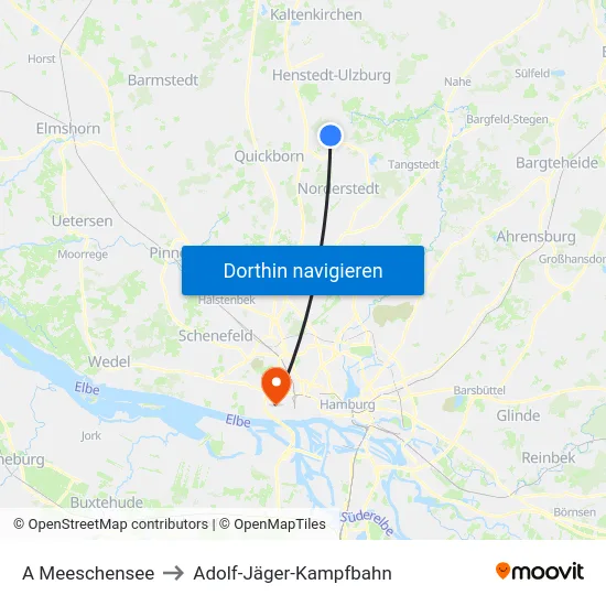 A Meeschensee to Adolf-Jäger-Kampfbahn map