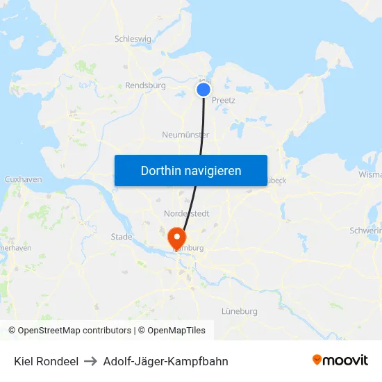Kiel Rondeel to Adolf-Jäger-Kampfbahn map