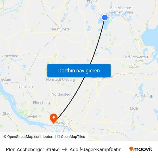 Plön Ascheberger Straße to Adolf-Jäger-Kampfbahn map