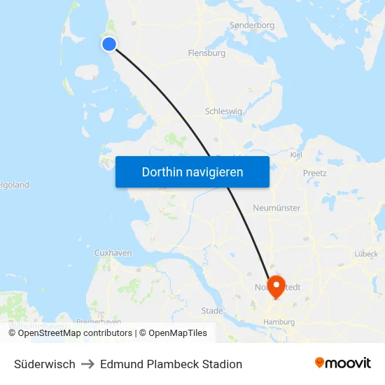 Süderwisch to Edmund Plambeck Stadion map
