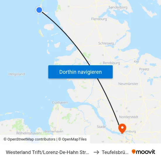 Westerland Trift/Lorenz-De-Hahn Straße to Teufelsbrück map
