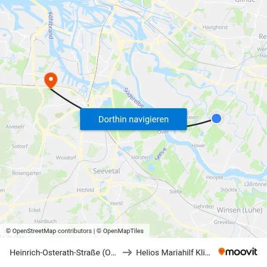 Heinrich-Osterath-Straße (Ost) to Helios Mariahilf Klinik map