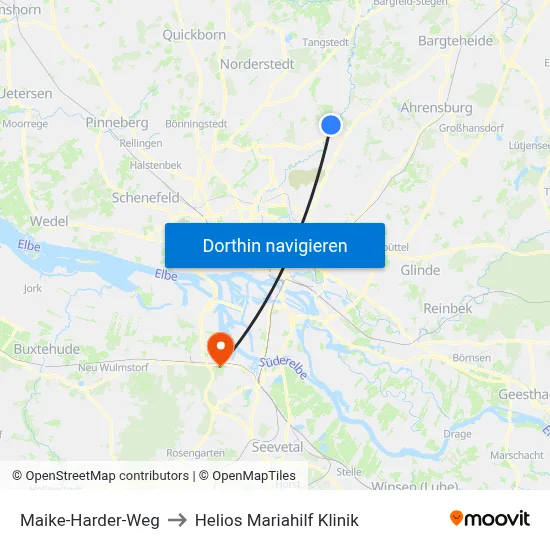 Maike-Harder-Weg to Helios Mariahilf Klinik map