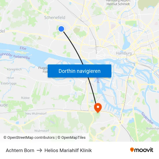 Achtern Born to Helios Mariahilf Klinik map