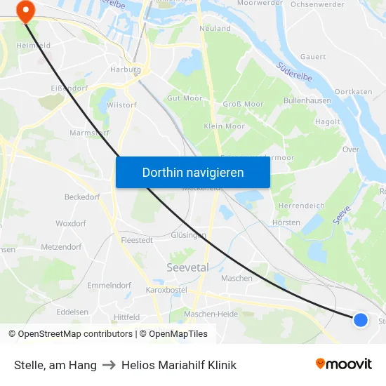 Stelle, am Hang to Helios Mariahilf Klinik map