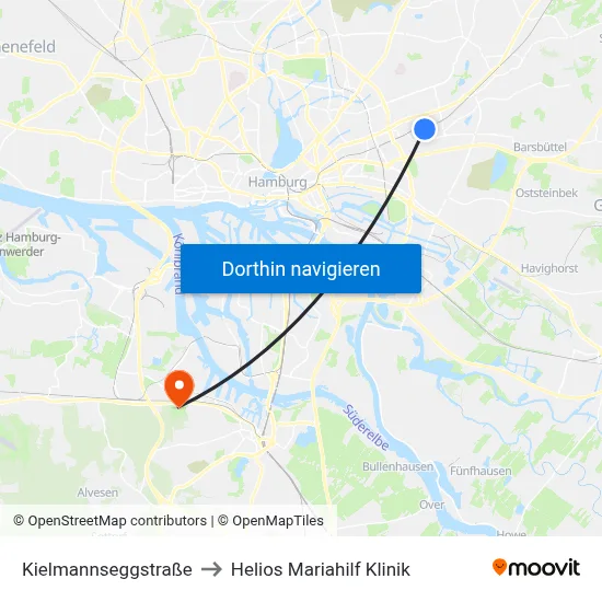 Kielmannseggstraße to Helios Mariahilf Klinik map