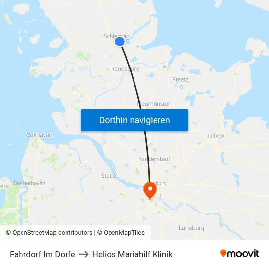 Fahrdorf Im Dorfe to Helios Mariahilf Klinik map