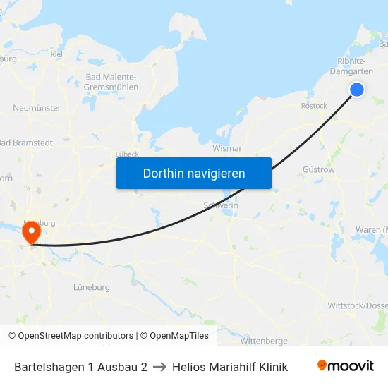 Bartelshagen 1 Ausbau 2 to Helios Mariahilf Klinik map