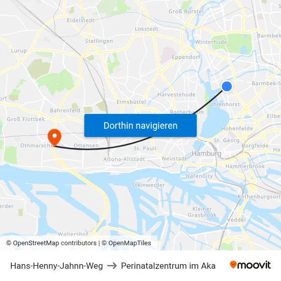 Hans-Henny-Jahnn-Weg to Perinatalzentrum im Aka map