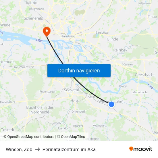 Winsen, Zob to Perinatalzentrum im Aka map