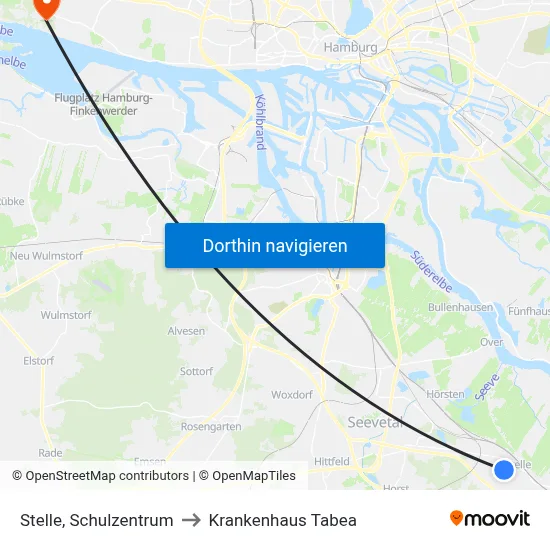 Stelle, Schulzentrum to Krankenhaus Tabea map