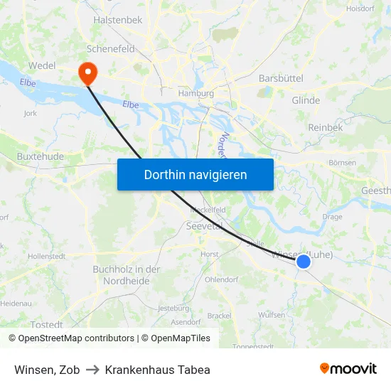Winsen, Zob to Krankenhaus Tabea map