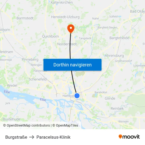 Burgstraße to Paracelsus-Klinik map