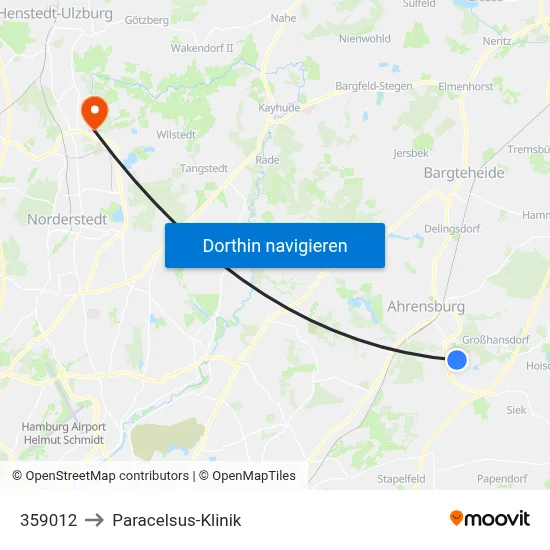 359012 to Paracelsus-Klinik map