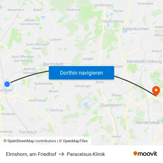 Elmshorn, am Friedhof to Paracelsus-Klinik map